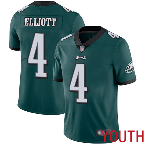 Youth Philadelphia Eagles 4 Jake Elliott Midnight Green Team Color Vapor Untouchable NFL Jersey Limited Player